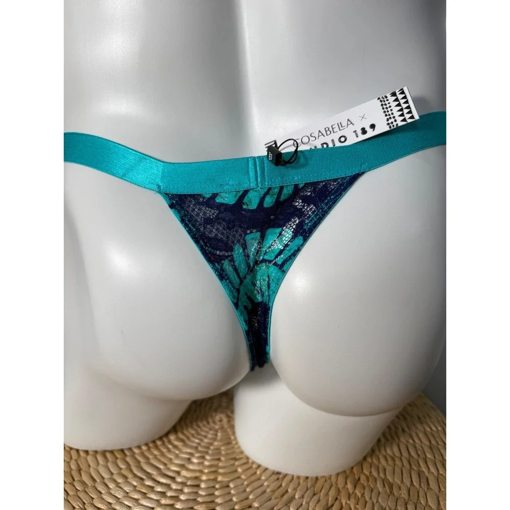 Cosabella Men's Lace Italian Thong‎ Leaf Print Brief Underwear Size M